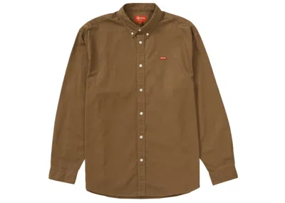 Pre-owned Supreme Men's  Small Box Shirt In Brown