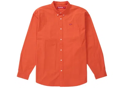 Pre-owned Supreme Men's  Small Box Shirt (ss24) In Bright Orange