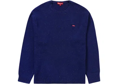 Pre-owned Supreme Men's  Small Box Speckle Sweater In Royal