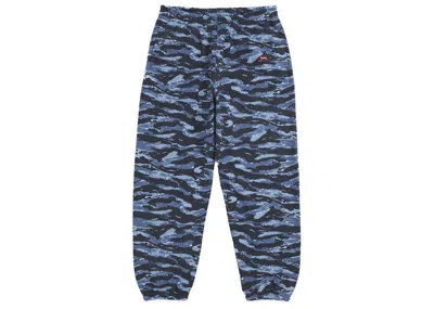 Pre-owned Supreme Men's  Small Box Sweatpant (fw24) In Blue Tiger Camo