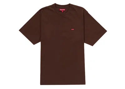 Pre-owned Supreme Men's  Small Box Tee Shirt (fw24) In Brown