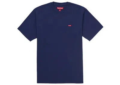 Pre-owned Supreme Men's  Small Box Tee Shirt (fw25) In Navy Blue