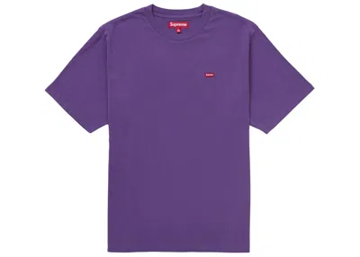 Pre-owned Supreme Men's  Small Box Tee Shirt (fw25) In Purple