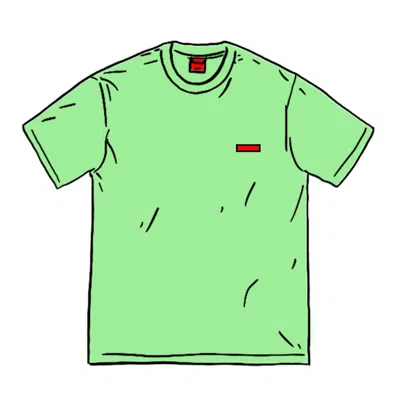 Pre-owned Supreme Men's  Small Box Tee Shirt (ss20) In Bright Green