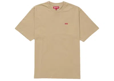 Pre-owned Supreme Men's  Small Box Tee Shirt (ss25) In Tan