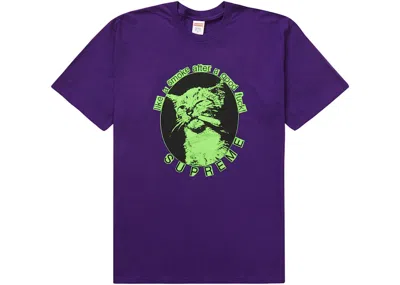 Pre-owned Supreme Men's  Smoke Tee Shirt (ss23) In Purple