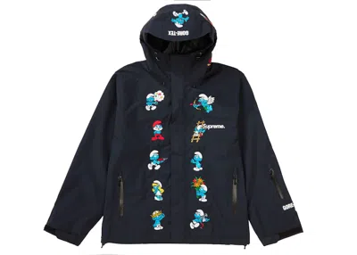 Pre-owned Supreme Men's  Smurfs Goretex Shell Jacket In Black
