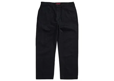 Pre-owned Supreme Men's  Snake Print Chino Pant In Black