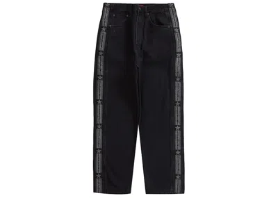 Pre-owned Supreme Men's  Snapoff Baggy Jean In Washed Black