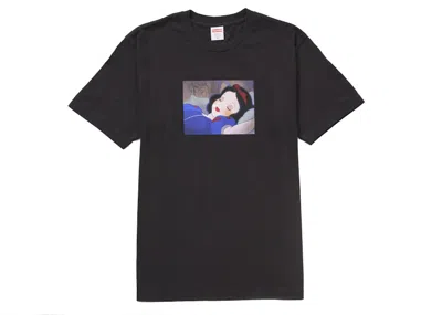 Pre-owned Supreme Men's  Snow White Tee Shirt In Black