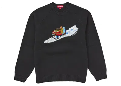 Pre-owned Supreme Men's  Snowmobile Sweater In Black