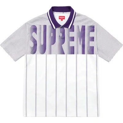 Pre-owned Supreme Men's  Soccer Polo Shirt In White