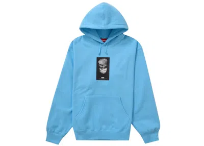 Pre-owned Supreme Men's  Soup Can Hooded Sweatshirt In Light Blue