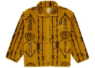 Pre-owned Supreme Men's  South2 West8 Fleece Jacket In Mustard
