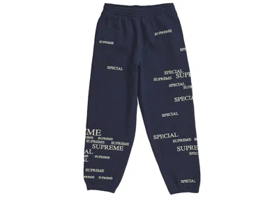 Pre-owned Supreme Men's  Special Sweatpant In Navy Blue