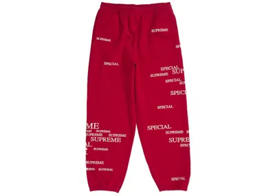 Pre-owned Supreme Men's  Special Sweatpant In Red