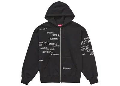 Pre-owned Supreme Men's  Special Zip Up Hooded Sweatshirt In Black