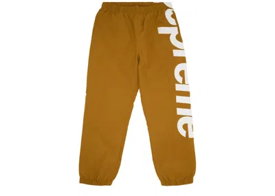 Pre-owned Supreme Men's  Spellout Track Pant In Dark Gold
