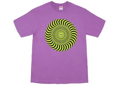 Pre-owned Supreme Men's  Spitfire Classic Swirl T-shirt In Light Purple