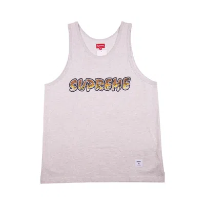 Pre-owned Supreme Men's  Splatter Tank Top In Ash Grey In Gray