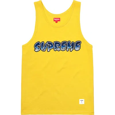 Pre-owned Supreme Men's  Splatter Tank Top In Yellow
