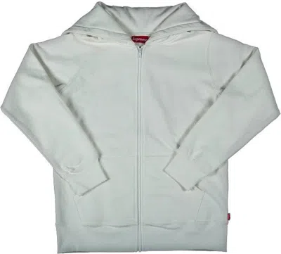 Pre-owned Supreme Men's  Split Hoodie Zip Up Sweat In White