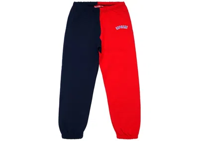 Pre-owned Supreme Men's  Split Sweatpant In Navy Blue