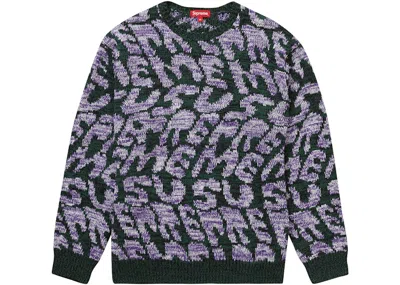 Pre-owned Supreme Men's  Stacked Sweater In Green