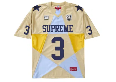Pre-owned Supreme Men's  Star Football Jersey In Gold