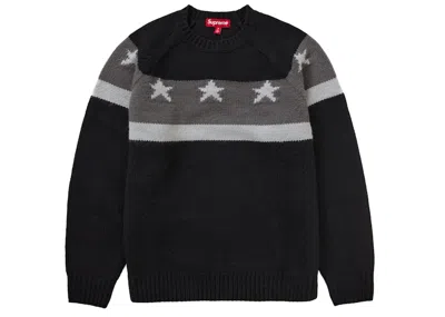 Pre-owned Supreme Men's  Stars Sweater In Black