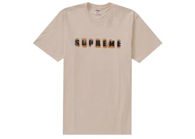 Pre-owned Supreme Men's  Stencil Tee Shirt In Pale Pink
