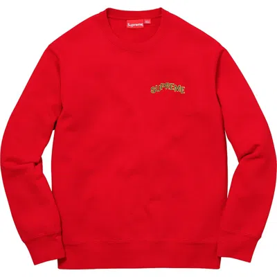 Pre-owned Supreme Men's  Step Arc Crewneck Sweatshirt In Red