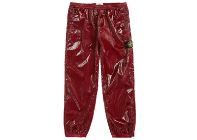 Pre-owned Supreme Men's  Stone Island New Silk Light Pant In Red