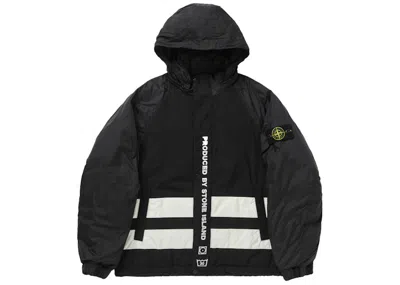 Pre-owned Supreme Men's  Stone Island Reversible Down Puffer Jacket In Black