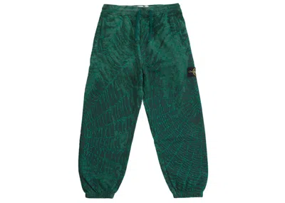 Pre-owned Supreme Men's  Stone Island Sweatpant (fw23) In Dark Green
