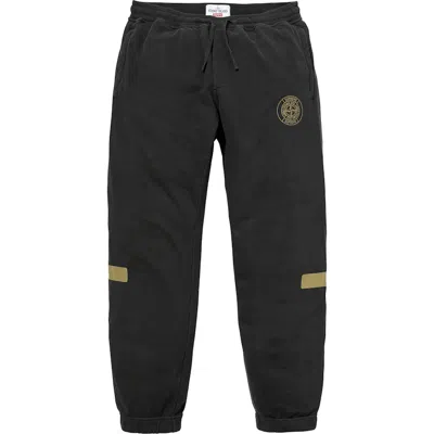 Pre-owned Supreme Men's  Stone Island Sweatpant In Black