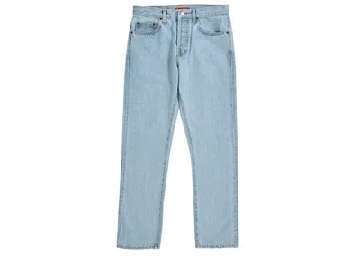 Pre-owned Supreme Men's  Stone Washed Slim Jean In Blue