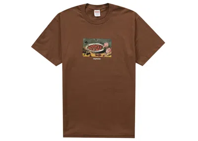 Pre-owned Supreme Men's  Strawberries Tee Shirt In Brown