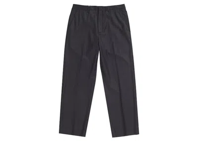 Pre-owned Supreme Men's  Striped Wool Trouser In Black