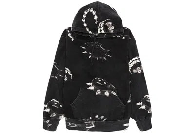 Pre-owned Supreme Men's  Studded Collars Hooded Sweatshirt In Black