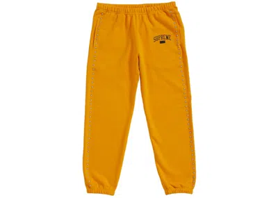 Pre-owned Supreme Men's  Studded Sweatpant In Gold