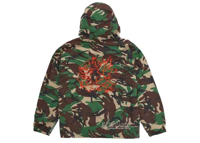 Pre-owned Supreme Men's  Support Unit Nylon Ripstop Jacket In Swirl Camo
