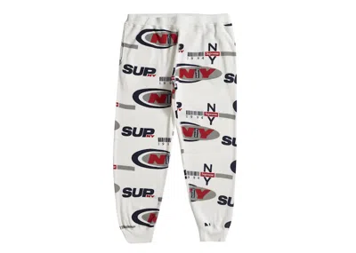 Pre-owned Supreme Men's   Ny Waffle Thermal Pant In White