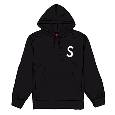 Pre-owned Supreme Men's  Swarovski S Logo Hooded Sweatshirt In Black