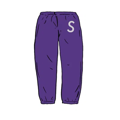 Pre-owned Supreme Men's  Swarovski S Logo Sweatpant In Purple