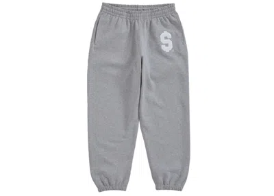 Pre-owned Supreme Men's  $ Sweatpant In Heather Grey In Gray