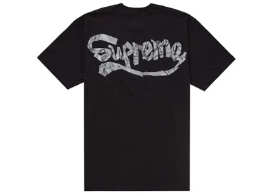 Pre-owned Supreme Men's  Tape Tee Shirt In Black