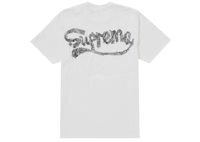 Pre-owned Supreme Men's  Tape Tee Shirt In White