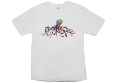 Pre-owned Supreme Men's  Tentacles Tee Shirt In White