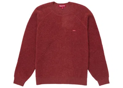Pre-owned Supreme Men's  Terry Small Box Sweater In Rust In Brown